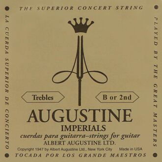 Augustine AUIMP-2 B-2 snaar voor klassieke gitaar B-2 snaar voor klassieke gitaar, clear nylon, medium