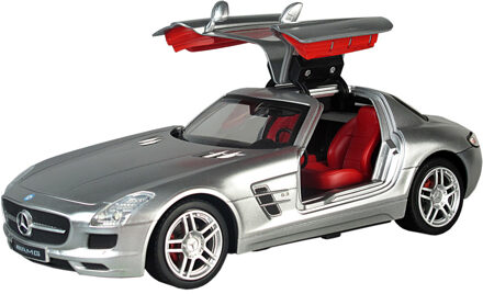 Auldey Racetin Mercedes-Benz SLS AMG 1:28 - RC Auto - Zilver