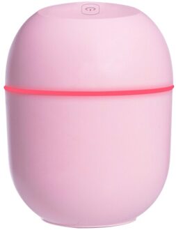 Auporo Mini Draagbare Ultrasone Air Humidifer Aroma Essentiële Olie Diffuser Usb Mist Maker Aromatherapie Luchtbevochtigers Voor Thuis Auto roze