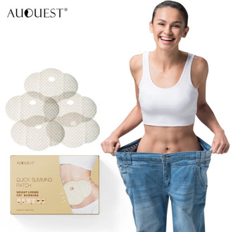 AuQuest Healthy Fat Burnner 5pcs Belly Slimming Patch Lazy Diet Product Abdomen Navel Big Legs Loss Weight Paste Body Care