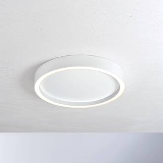 Aura LED plafondlamp Ø 40cm wit/wit