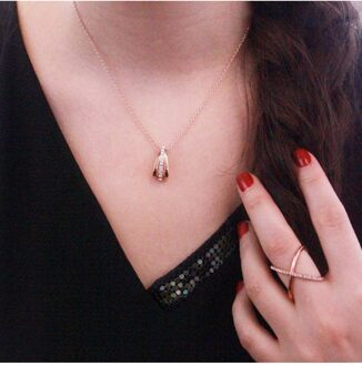 Aurielle Hangers - Boheems Kristal Wit en roségoud - One Size