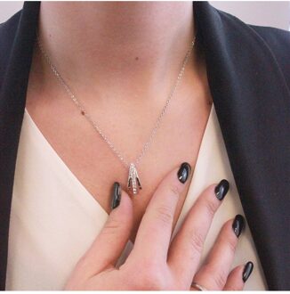 Aurielle Hangers - Boheems Kristal Wit Zilver