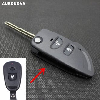 Auronova Voor Hyundai Terracan Santafe Elantra Vóór 2004 Auto 2 Knop Gewijzigd Afstandsbediening Flip Folding Key Shell Fob Case