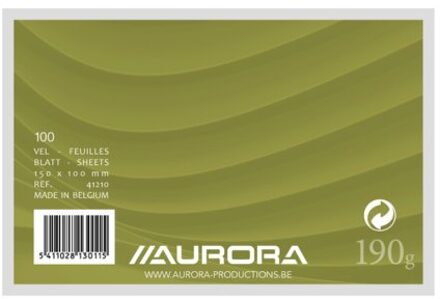 Aurora Correspondentiekaart 100x150 blanco 175gr wit