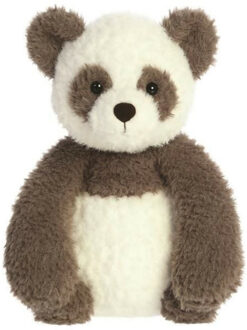 Aurora Eco Nation Pluche knuffeldier panda beer - grijs/wit - 27 cm - bosdieren thema - Knuffeldier