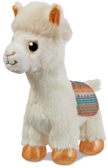 Aurora Knuffel alpaca/lama wit 18 cm knuffels kopen