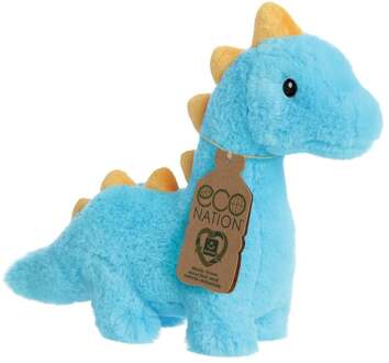 Aurora Knuffel Eco Nation Diplodocus Junior 20 Cm Pluche Blauw