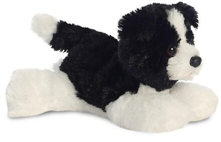 Aurora Knuffel Mini Flopsie Cami Border Collie 20,5 Cm Zwart