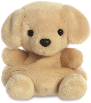 Aurora Knuffeldier labrador hond - pluche knuffel - beige - 13 cm - huisdier thema