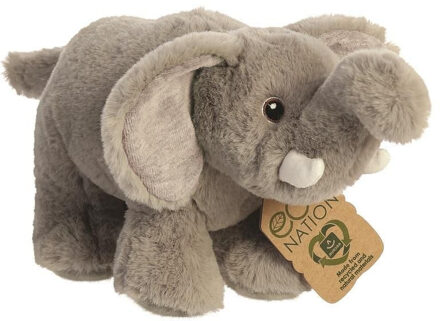 Aurora Knuffelolifant Eco Nation 26 Cm Pluche Grijs