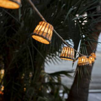 Aurora LED solarlichtketting licht hout