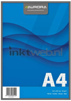 Aurora Origineel Aurora Schrijfblok Aurora A4 ruit blauw