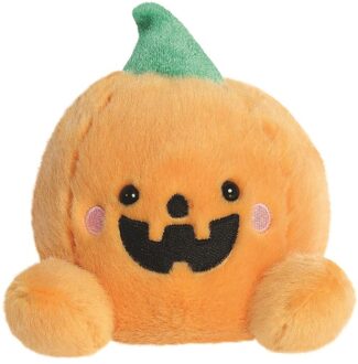 Aurora Palm Pals knuffel Halloween pompoen Oranje