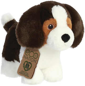 Aurora pluche beagle hond - dieren knuffels - 21 cm - huisdieren honden knuffel