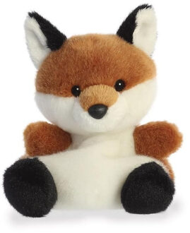 Aurora Pluche dieren knuffel - rode vos - 13 cm - bosdier - Knuffeldier vos speelgoed