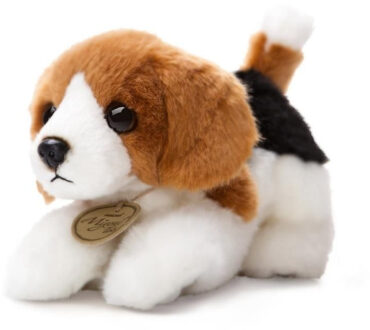 Aurora Pluche dieren knuffels beagle hond - 20 cm - Knuffeldieren honden speelgoed - Knuffel huisdieren Multikleur