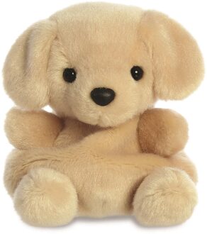 Aurora Pluche dieren knuffels labrador hond van 13 cm - Knuffel huisdieren Bruin