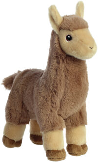 Aurora Pluche dieren knuffels lama van 28 cm - Knuffeldier Multikleur