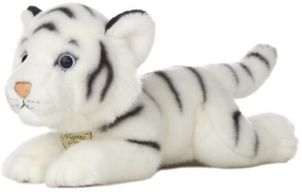 Aurora Pluche dieren knuffels witte tijger van 28 cm Multi