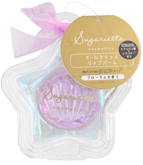 Aurora Shell Lip Balm Purple Floral 1 pc