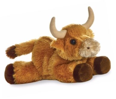 Aurora Speelgoed stier/koe knuffel 20 cm Schotse Hooglanders