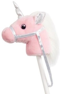 Aurora Speelgoed stokpaardje roze eenhoorn met geluid 94 cm