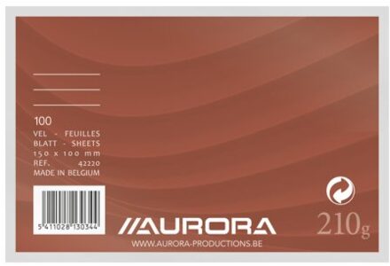 Aurora Systeemkaarten 100x150mm lijn + rode koplijn