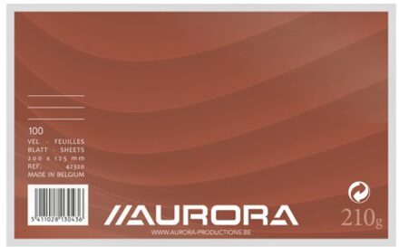 Aurora Systeemkaarten 125x200mm lijn + rode koplijn