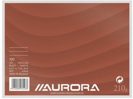 Aurora Systeemkaarten 150x200mm lijn + rode koplijn