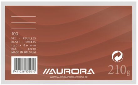 Aurora Systeemkaarten 80x130mm lijn + rode koplijn