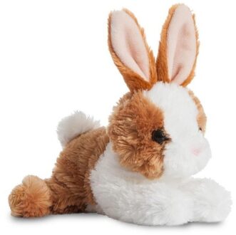 Aurora Wit/bruine konijnen speelgoed artikelen konijn knuffelbeest 20 cm Multi