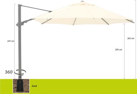 Austin zweefparasol ø 350cm - Laagste prijsgarantie! Wit