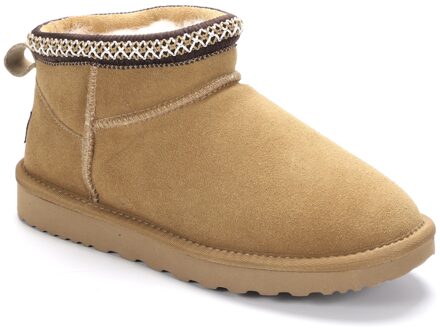 Australia Altona Vlecht Enkellaarsjes Camel - EU 40.5 / UK 7