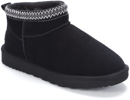 Australia Altona Vlecht Enkellaarsjes Zwart - EU 37 / UK 4