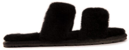 Australia Damessandalen van Schapenvacht Wol Ballart Zwart - EU 40.5 / UK 7