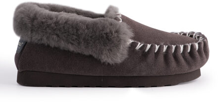 Australia Hand Stitched Womens Schapenvacht Mocassin Grijs - EU 39/ UK 6