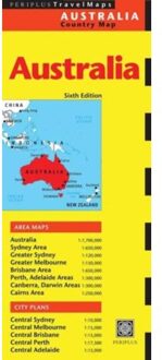Australia Travel Map Sixth Edition