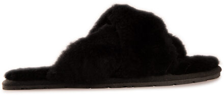 Australia Vrouwenpantoffels van schapenwol Brighton Zwart