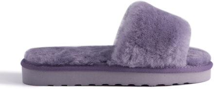 Australia Womens Schapenvacht Fluff Slippers Paars Lila - EU 43 / UK 9