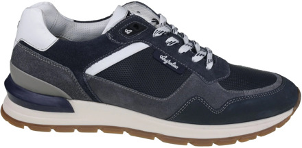 Australian Blauwe Suède Lage Sneakers Novecento Australian , Multicolor , Heren - 45 Eu,43 Eu,41 Eu,44 Eu,46 Eu,42 EU