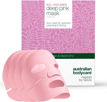 Australian Bodycare Gezichtsmasker Australian Bodycare Bio Collagen Facial Mask 4 st