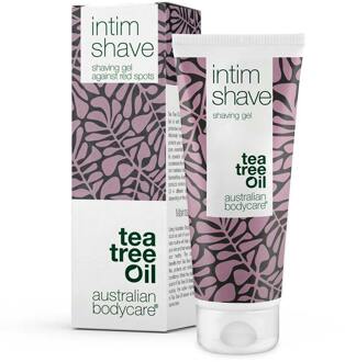 Australian Bodycare intim Shave 100ml - Intieme Scheergel met Tea Tree Olie voor ingegroeide haartjes, Irritatie & Stoppels, voor het scheren van de Bikinilijn en het Scheren van de Intieme zone, pH-Neutraal