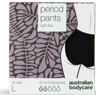 Australian Bodycare Maandverband Australian Bodycare Period Pants Midi Light Flow Large 1 st