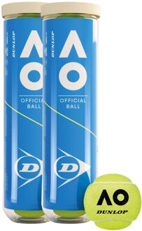 Australian Open Tennisballen (2x 4-can) - 1 SIZE