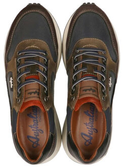 Australian Oxford blauw, brown, brick - 41