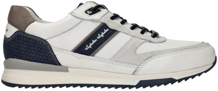 Australian Witte leren sneakers met gevormd voetbed Australian , White , Heren - 41 Eu,42 Eu,43 Eu,44 EU
