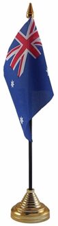 Australie tafelvlaggetje 10 x 15 cm met standaard