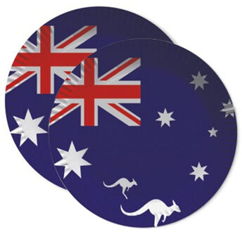 Australie vlag thema wegwerp bordjes 40x stuks