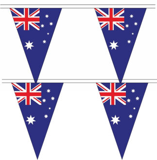 Australie vlaggetjes slinger - 2x - 500 cm - landen versiering - polyester - buiten/binnen
